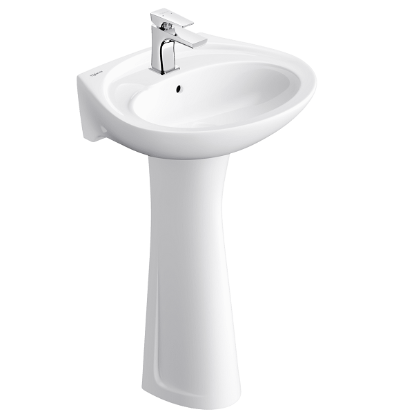 Chậu rửa lavabo dương vành Viglacera CD20 (550x380x153 mm) - Image 5