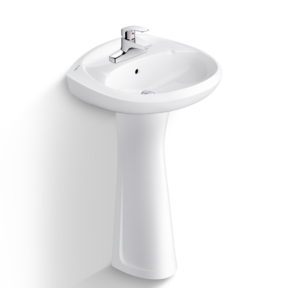 Chậu rửa lavabo dương vành Viglacera CD20 (550x380x153 mm) - Image 6