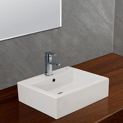 Chậu rửa lavabo dương vành Viglacera CD21 (632x444x231mm) - Image 4