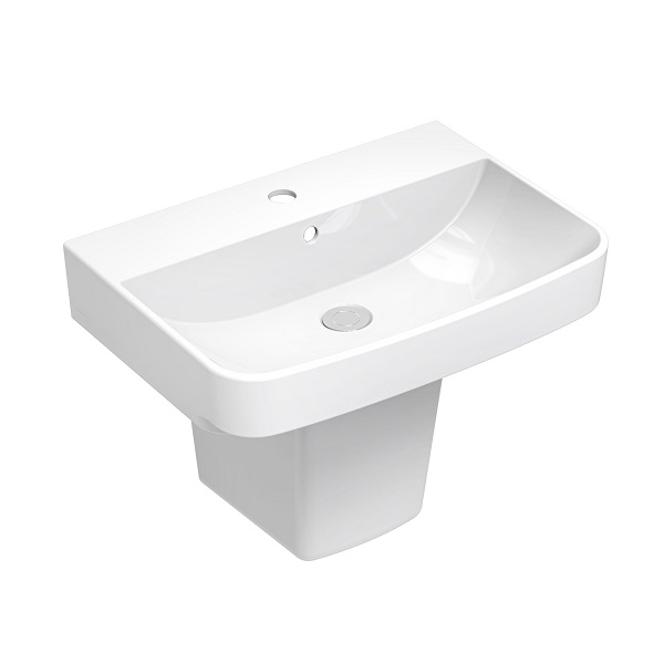 Chậu rửa lavabo dương vành Viglacera CD3 (504x418x144 mm) - Image 3