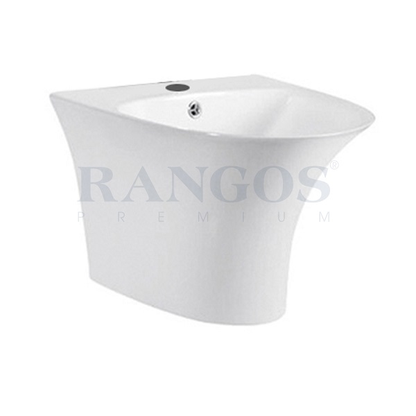 Chậu rửa lavabo liền chân Rangos RG-6108 (460x465x365mm)