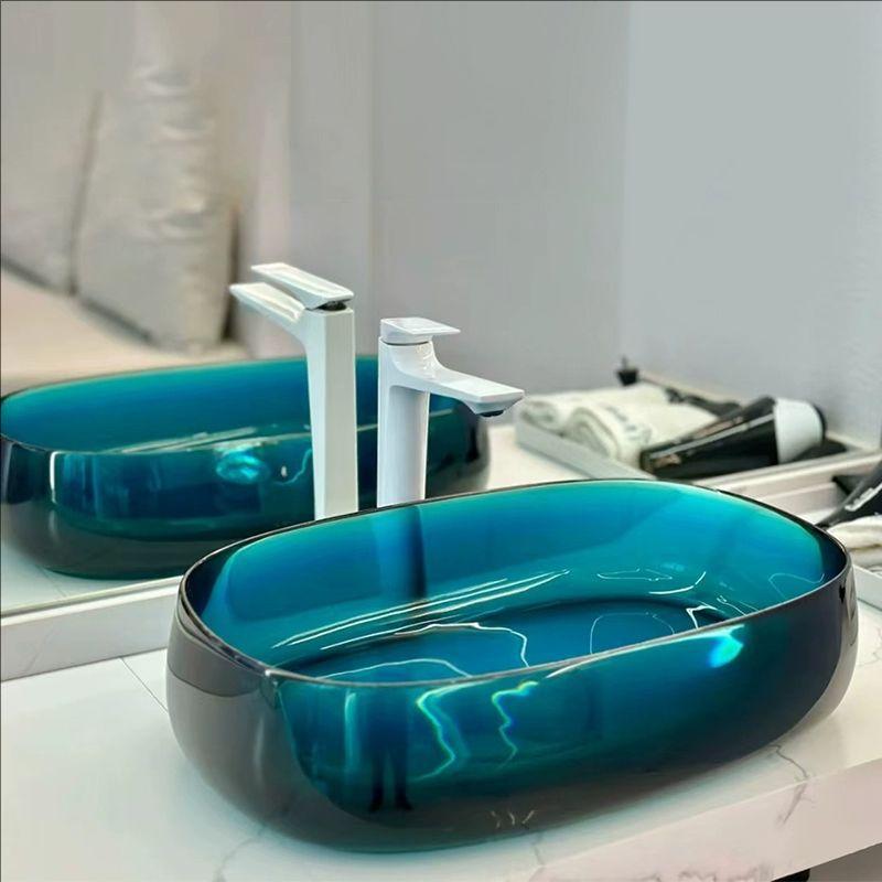 Chậu rửa lavabo lửng liền chân màu đen Miken MKC-225W-MB - Image 6