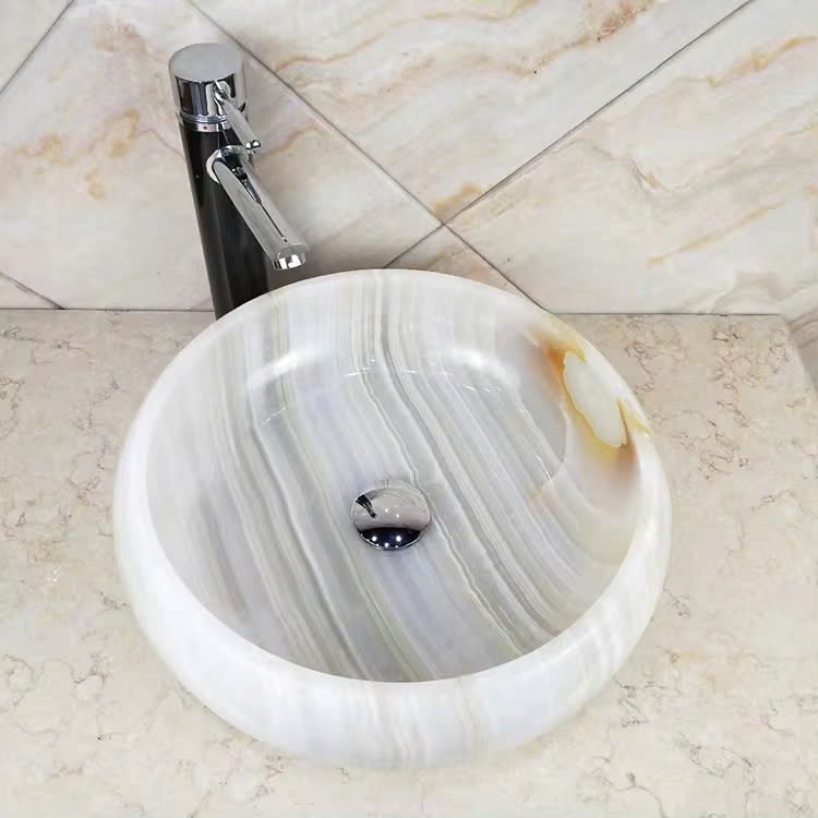 Chậu rửa lavabo lửng liền chân màu đen Miken MKC-D6002BG - Image 3