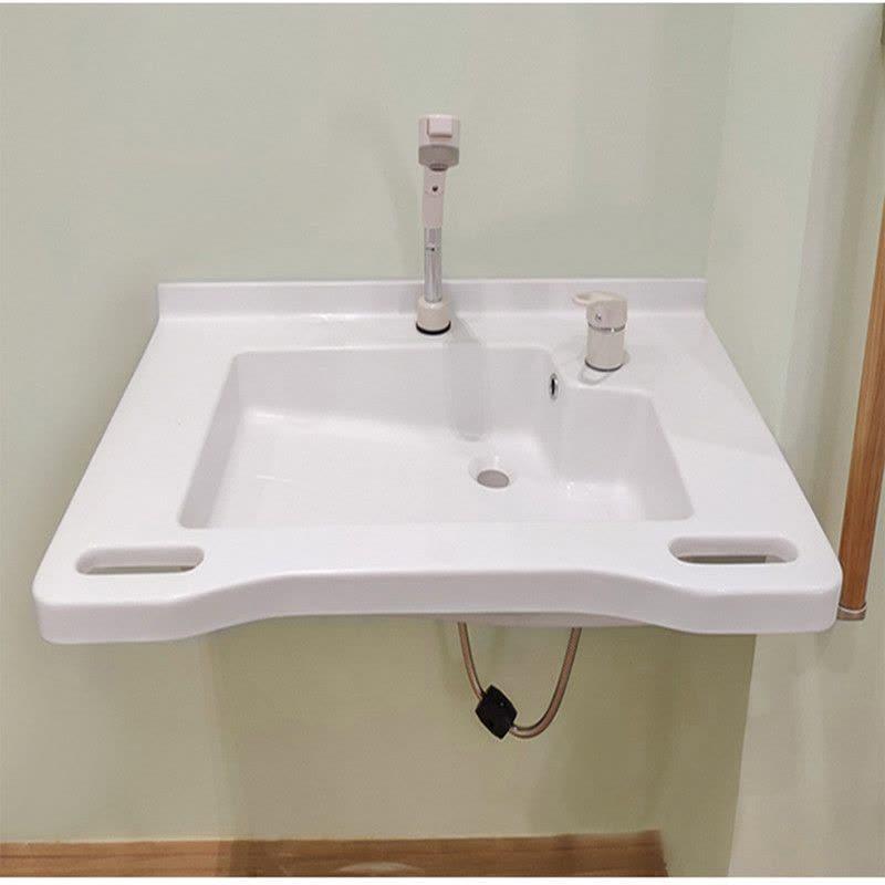 Chậu rửa lavabo lửng liền chân màu đen Miken MKC-D6002BG - Image 6