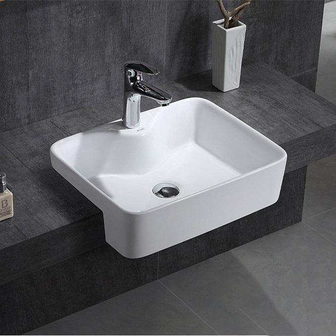 Chậu rửa lavabo màu đen nghệ thuật Miken MKC-214 - Image 4
