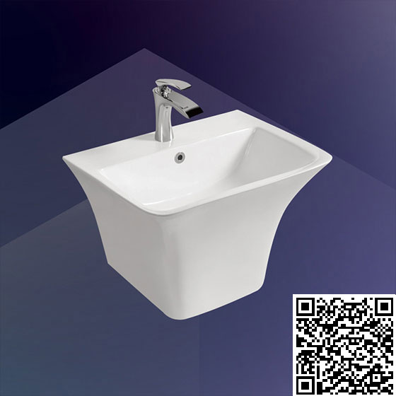 Chậu rửa lavabo màu đen nghệ thuật Miken MKC-341 - Image 4