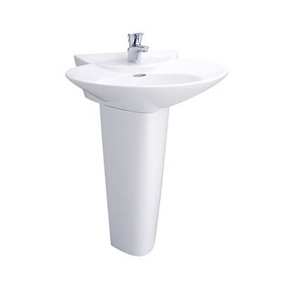 Chậu rửa lavabo màu trắng bóng TOTO LT4704G17#XW - Image 6