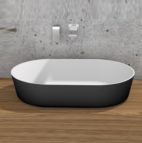 Chậu rửa lavabo màu trắng Euroking EU-38572 - Image 3