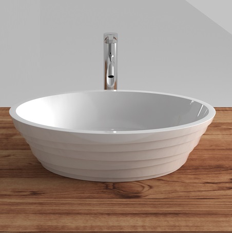 Chậu rửa lavabo màu trắng Euroking EU-38572 - Image 4