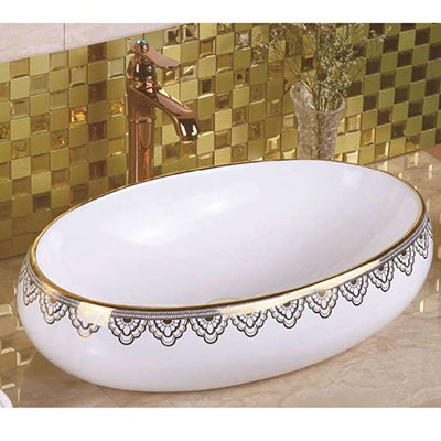 Chậu rửa lavabo nghệ thuật 02 (405x 405 x 160mm) - Image 4