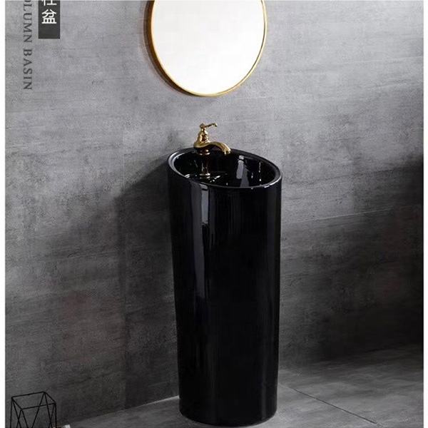 Chậu rửa lavabo nghệ thuật chân đứng MKC-2063 - Image 4