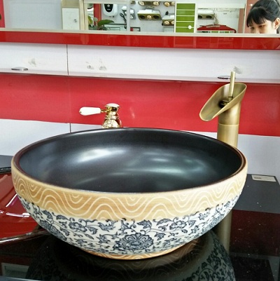 Chậu rửa lavabo nghệ thuật Cleanman CL-G020 - Image 3