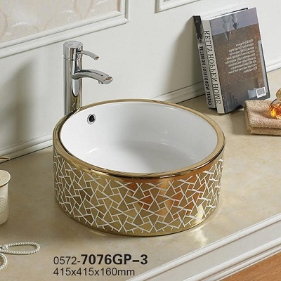 Chậu rửa lavabo nghệ thuật DADA A252B-K06 (486x340x145mm) - Image 3