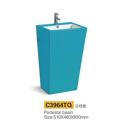 Chậu rửa lavabo nghệ thuật màu đen Miken MKC-2076 - Image 3