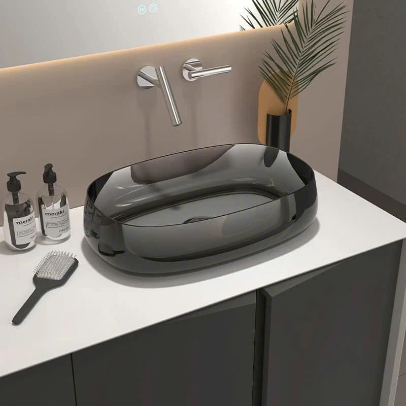Chậu rửa lavabo nghệ thuật Miken K824A (39x39x16cm) - Image 5