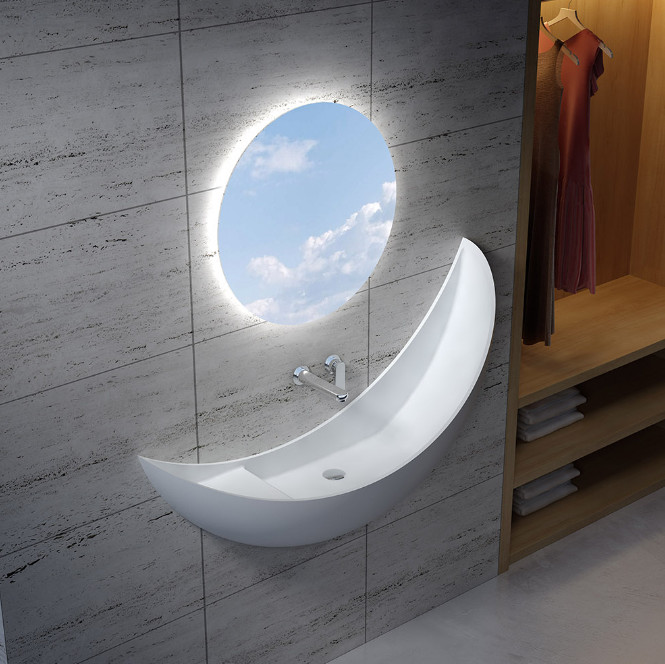 Chậu rửa lavabo nghệ thuật Miken MKC-006 (41x41x15cm) - Image 6