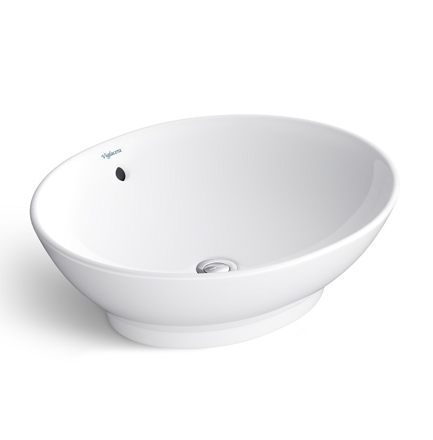 Chậu rửa lavabo treo tường và chân Vigalacera VI2 (650x545x220 mm) - Image 5
