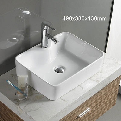 Chậu rửa mặt chân dài Basic BL-2201VD (1 lỗ hoặc 3 lỗ) - Image 6