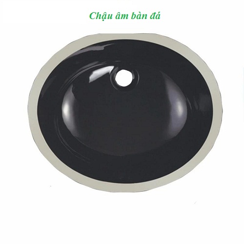 Chậu rửa mặt đá cuội nghệ thuật màu đen CL-S008 - Image 3