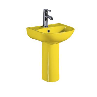 Chậu rửa mặt dành cho trẻ em chân đứng nghệ thuật màu hồng MKC-5110P (Giá chưa vòi - 5 màu sắc) - Image 6