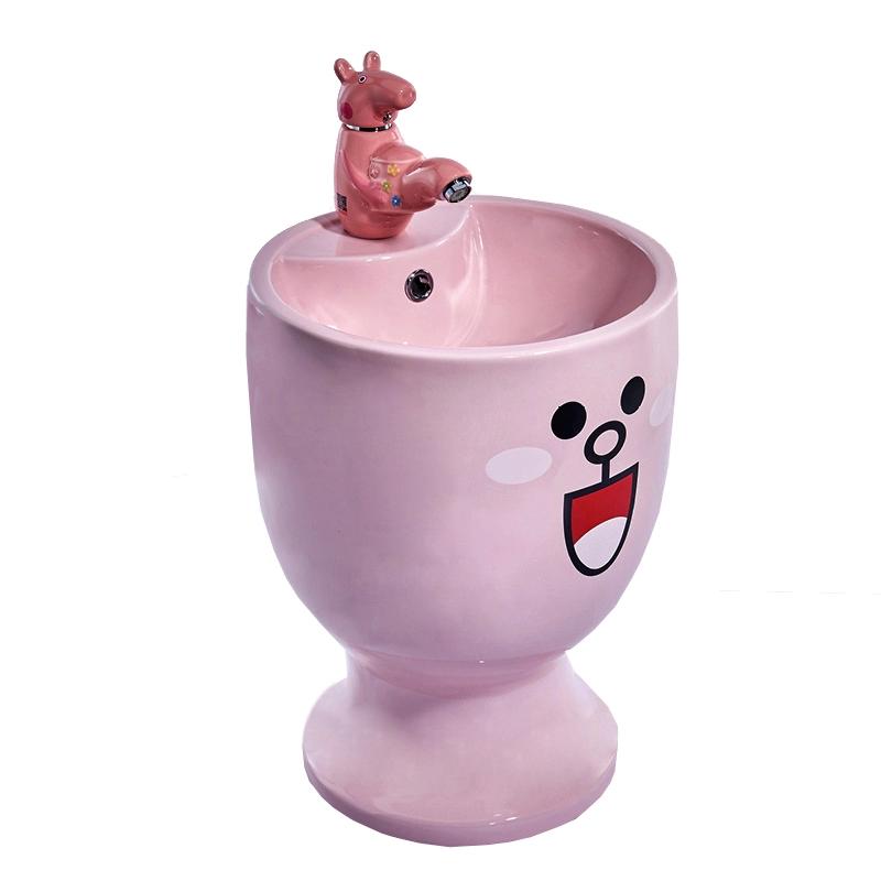 Chậu rửa mặt dành cho trẻ em tai mèo màu vàng (5 màu sắc) - Image 3
