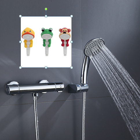 Chậu rửa mặt dành cho trẻ em treo tường chân đứng mầu hồng MKCTE-528P (Đặt hàng 10-20 ngày) - Image 3