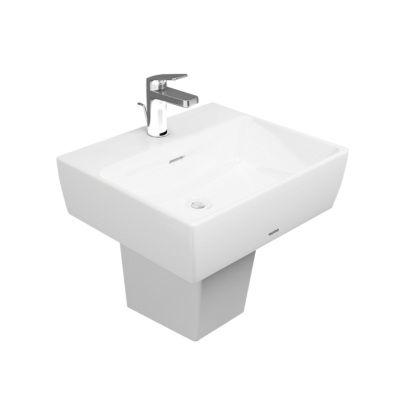 Chậu rửa mặt lavabo âm bàn TOTO LW1535V-TL516GV - Image 5