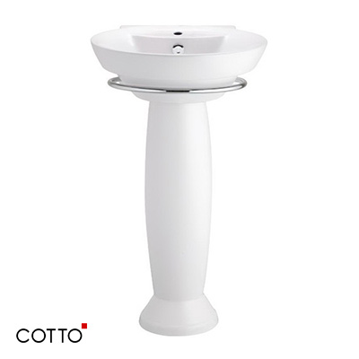 Chậu rửa mặt lavabo bán âm COTTO C02460 - Image 4
