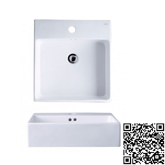 Chậu rửa mặt lavabo chân dài Caesar L2220-L2437 - Image 3