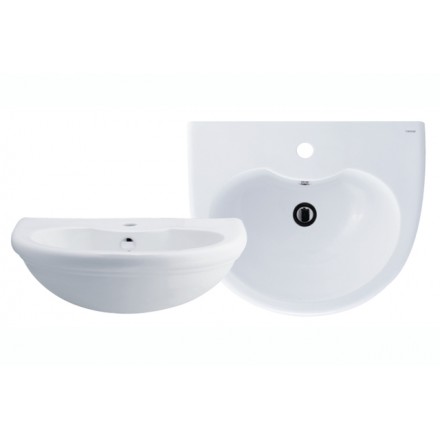 Chậu rửa mặt lavabo chân dài Caesar L2220-L2437 - Image 5