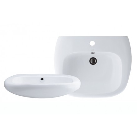 Chậu rửa mặt lavabo chân đứng CAESAR LF5312 PF2412 - Image 3