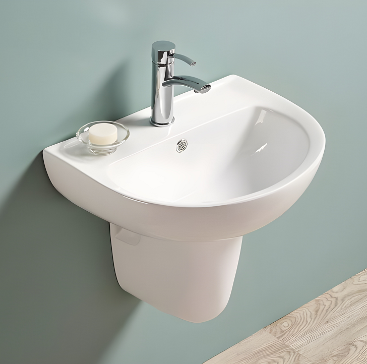 Chậu rửa mặt lavabo chân đứng HANJIN HJ-3150 - Image 3