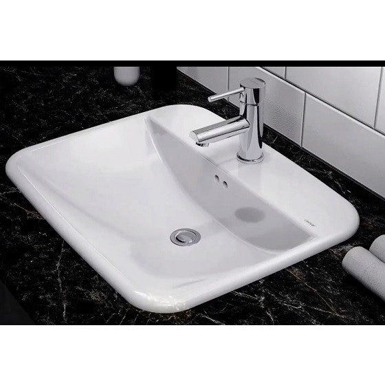 Chậu rửa mặt lavabo chân lửng CAESAR L2560 P2441 - Image 6