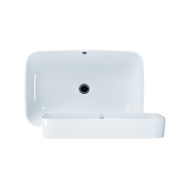 Chậu rửa mặt lavabo chân lửng CAESAR LF2270 PF2470 - Image 3