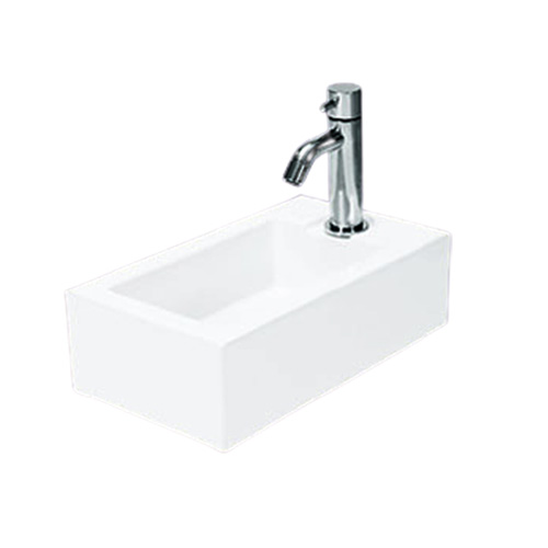 Chậu rửa mặt lavabo chân lửng Hảo Cảnh C310 - Image 4