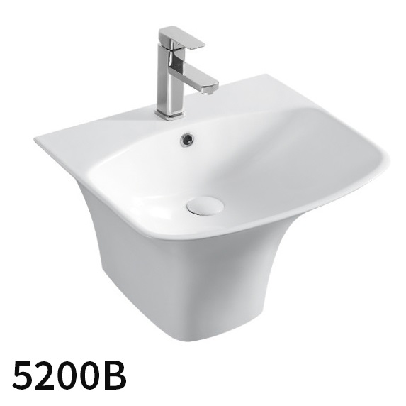 Chậu rửa mặt lavabo chân lửng Kolni 5300E - Image 4