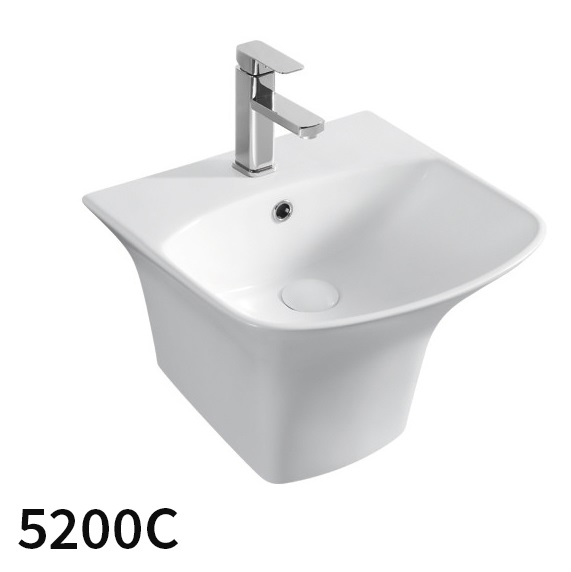Chậu rửa mặt lavabo chân lửng Kolni 7800 - Image 4