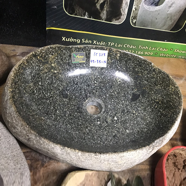 Chậu rửa mặt lavabo đá cuội Tây Bắc LC669 - Image 4