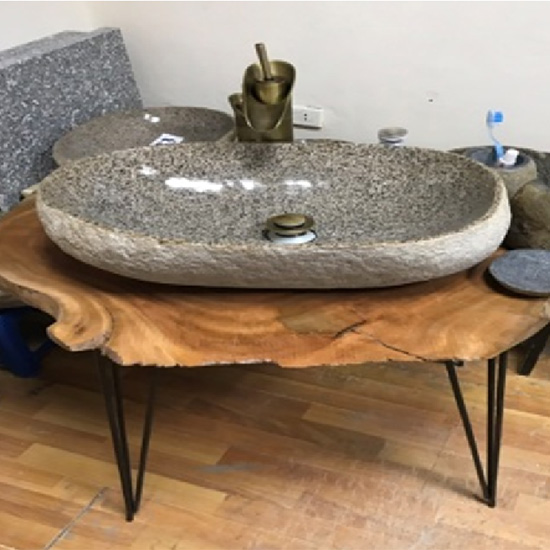 Chậu rửa mặt lavabo đá tự nhiên TN05 - Image 3