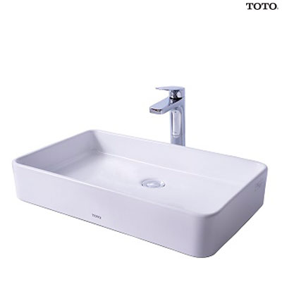 Chậu rửa mặt lavabo đặt bàn Toto LW516B#W - Image 5