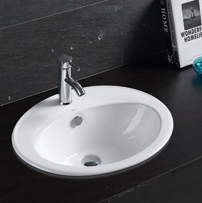 Chậu rửa mặt lavabo dương bàn Basic BSA-507 - Image 3