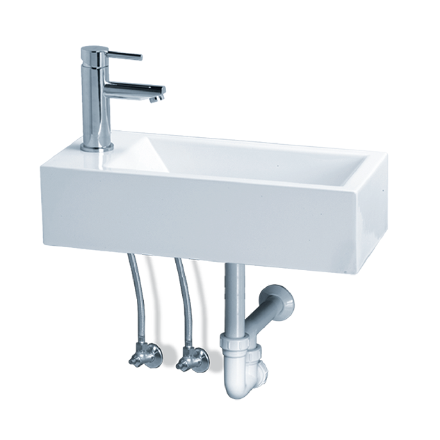 Chậu rửa mặt lavabo dương bàn CAESAR L5215 - Image 6