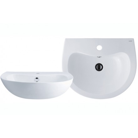 Chậu rửa mặt lavabo dương bàn Caesar LF5254 - Image 6