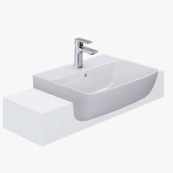 Chậu rửa mặt lavabo INAX AL-298V-L-298VD (Kháng khuẩn) - Image 4