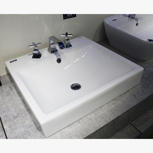 Chậu rửa mặt lavabo INAX AL-536V EC (3 lỗ)