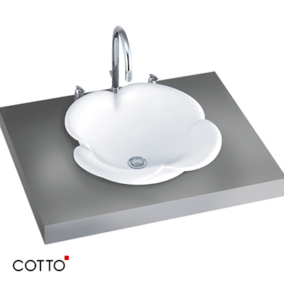 Chậu rửa mặt lavabo màu be mờ COTTO C00342 MIR - Image 3