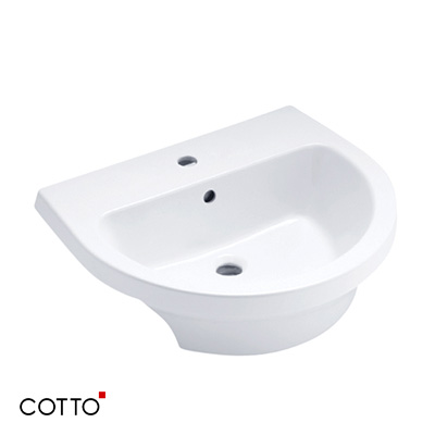 Chậu rửa mặt lavabo màu xám mờ COTTO C00341 MSL - Image 5