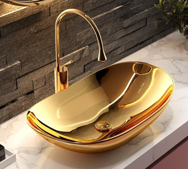 Chậu rửa mặt lavabo nghệ thuật màu đen Miken MKC-6039B (Đặt hàng 7-10 ngày) - Image 6