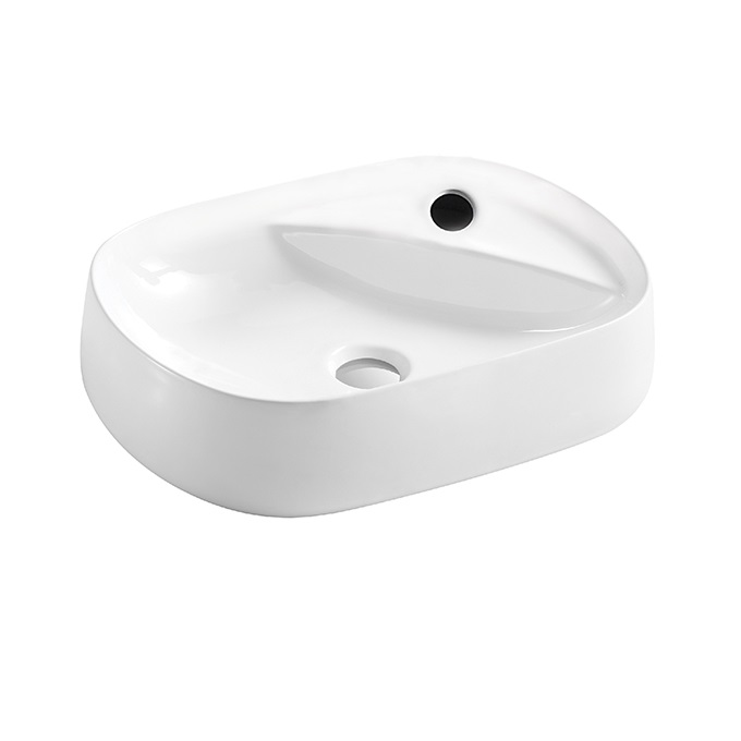 Chậu rửa mặt lavabo treo tường Basic BS-201 - Image 5