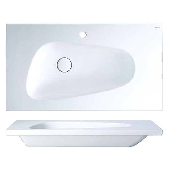 Chậu rửa mặt lavabo treo tường CAESAR L2150 - Image 5